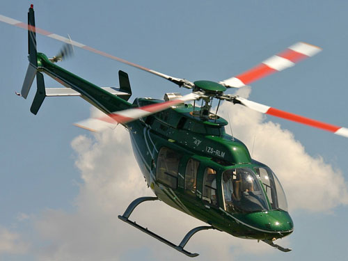 Hélicoptère Bell 407 ZS-RLM d'HELIOS EXECUTIVE HELICOPTER CHARTER