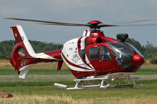 Hélicoptère EC135 F-HBRS des pilotes du Port de Dunkerque