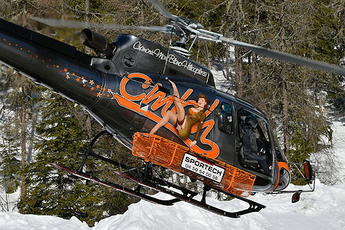 Hélicoptère AS350 B3 Ecureuil F-HESB de Chamonix Mont-Blanc Hélicoptères (CMBH) 