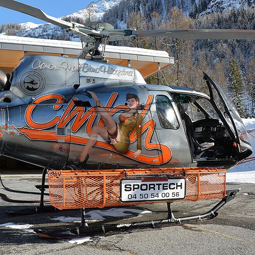 Hélicoptère AS350 B3 Ecureuil F-HESB de Chamonix Mont-Blanc Hélicoptères (CMBH) 