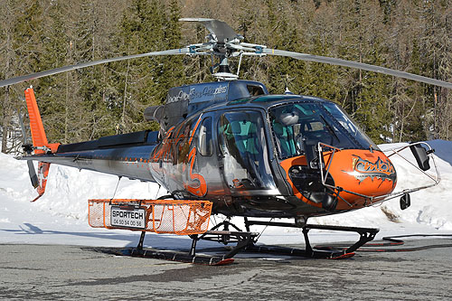 Hélicoptère AS350 B3 Ecureuil F-HESB de Chamonix Mont-Blanc Hélicoptères (CMBH) 