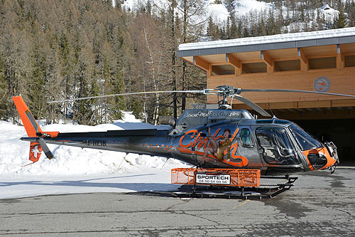 Hélicoptère AS350 B3 Ecureuil F-HESB de Chamonix Mont-Blanc Hélicoptères (CMBH) 