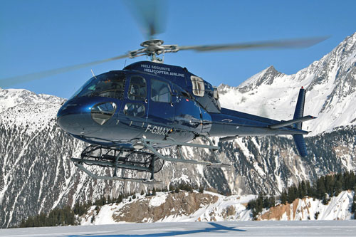 Hélicoptère Eurocopter AS350 Ecureuil d'HELI SECURITE