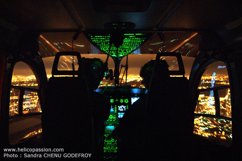 Vol de nuit à bord d'un EC145 de la Gendarmerie