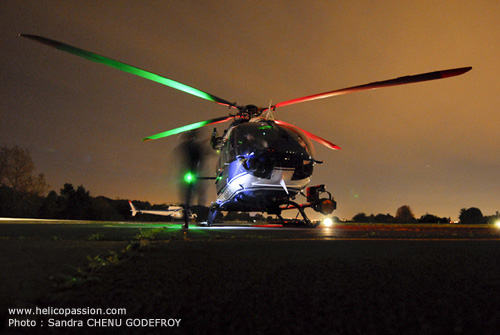 Vol de nuit à bord d'un EC145 de la Gendarmerie