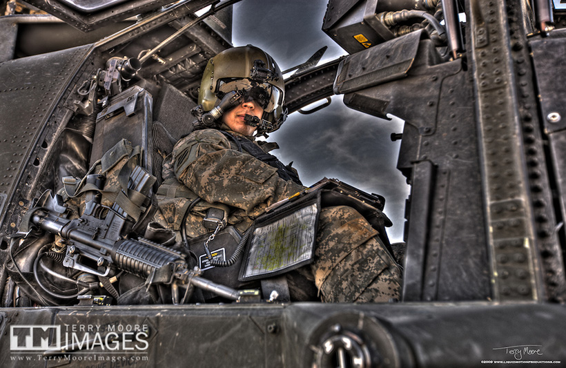 Pilote d'hélicoptère d'attaque AH64 Apache