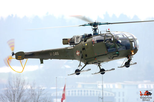 Hélicoptère Alouette III de l'armée suisse