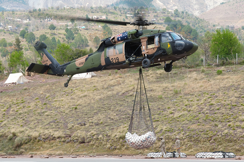 Hélicoptère UH60 Blackhawk australien