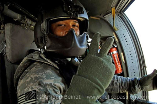 Hélicoptère UH60 Blackhawk de l'US Army en Afghanistan