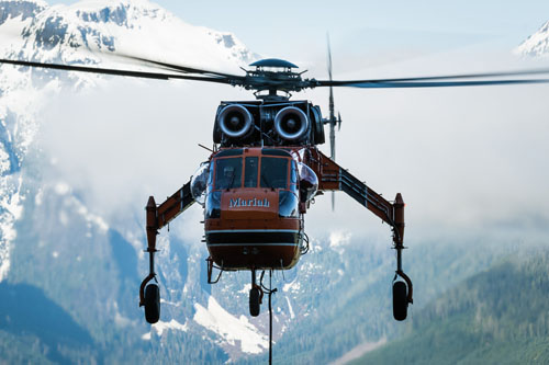 Hélicoptère S64 AirCrane de CANADIAN AIR CRANE