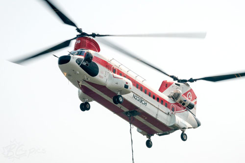 Hélicoptère CH47 Chinook de HELIFOR