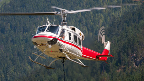 Hélicoptère B212 d'ALPINE HELICOPTERS