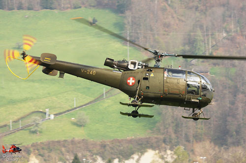 Hélicoptère Alouette III de l'armée suisse