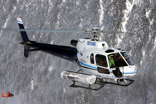 Hélicoptère AS350 B3 Ecureuil F-GTBE de MONT BLANC HELICOPTERES