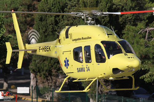 Hélicoptère Bell 429 F-HBEK du SAMU 34