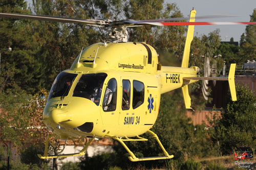 Hélicoptère Bell 429 F-HBEK du SAMU 34