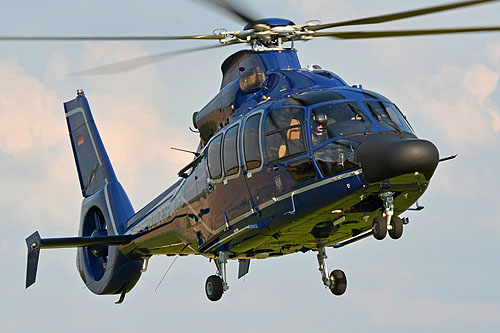 Hélicoptère EC155 B D-HLTE de la BundesPolizei allemande 