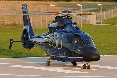 Hélicoptère EC155 B D-HLTE de la BundesPolizei allemande 