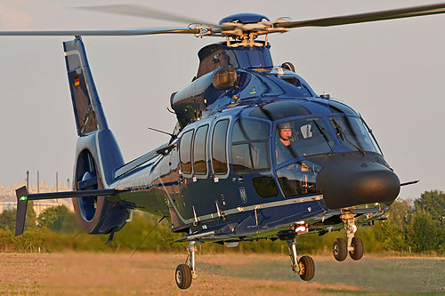 Hélicoptère EC155 B D-HLTE de la BundesPolizei allemande 