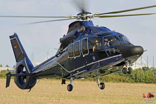 Hélicoptère EC155 B D-HLTE de la BundesPolizei allemande 