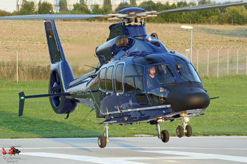 Hélicoptère EC155 B D-HLTE de la BundesPolizei allemande 