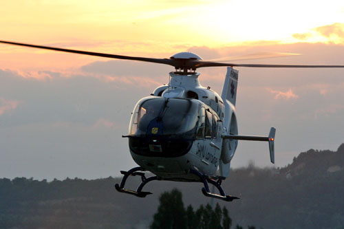 Hélicoptère EC135 du SAMU 54