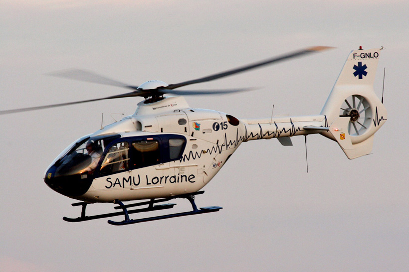 Hélicoptère EC135 du SAMU 54