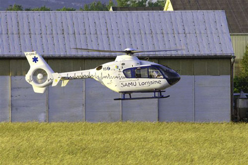 Hélicoptère EC135 du SAMU 54