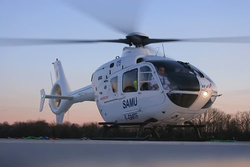 Hélicoptère EC135 du SAMU 54