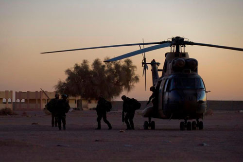 Hélicoptère Puma ALAT au Mali