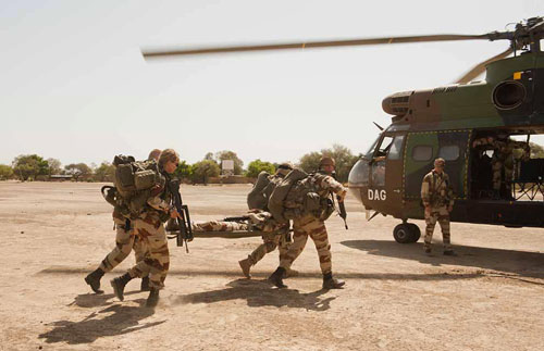 Hélicoptère Puma ALAT au Mali