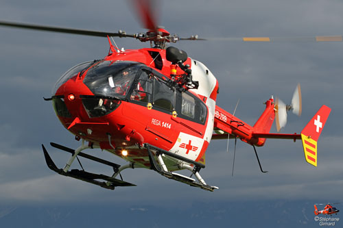 Hélicoptère de secours EC145 de la REGA