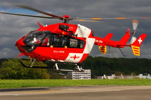 Hélicoptère de secours EC145 de la REGA