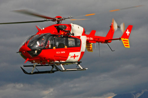 Hélicoptère de secours EC145 de la REGA