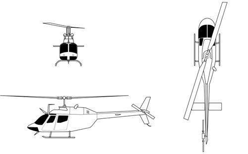 Hélicoptère Bell 206