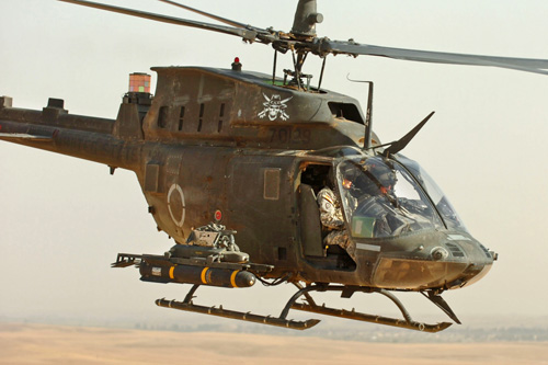 Hélicoptère OH58D Kiowa Warrior de l'US Army