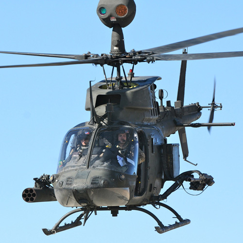 Hélicoptère OH58D Kiowa Warrior de l'US Army