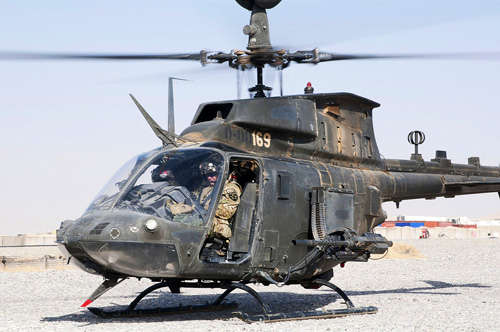 Hélicoptère OH58D Kiowa Warrior de l'US Army