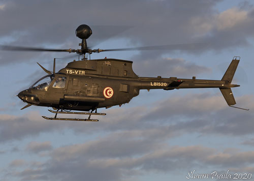 Hélicoptère OH58 Kiowa Warrior Tunisie