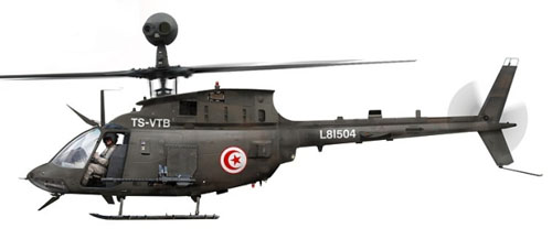 Hélicoptère OH58 Kiowa Warrior Tunisie