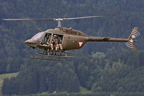 Hélicoptère OH58B Kiowa de l'armée autrichienne