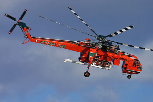 Hélicoptère S64 AirCrane N229AC de la Sécurité Civile italienne (Protezione Civile)