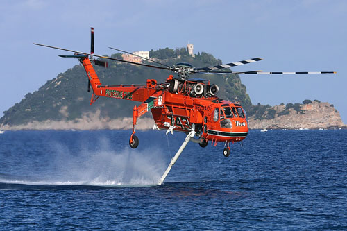 Hélicoptère S64 AirCrane N229AC de la Sécurité Civile italienne (Protezione Civile)