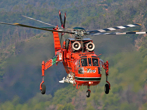 Hélicoptère S64 AirCrane N229AC de la Sécurité Civile italienne (Protezione Civile)