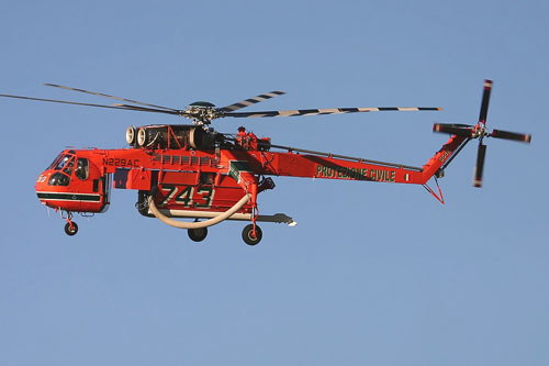 Hélicoptère S64 AirCrane N229AC de la Sécurité Civile italienne (Protezione Civile)