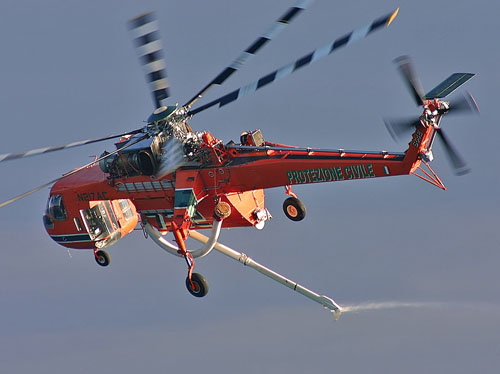 Hélicoptère S64 AirCrane N217AC de la Sécurité Civile italienne (Protezione Civile)