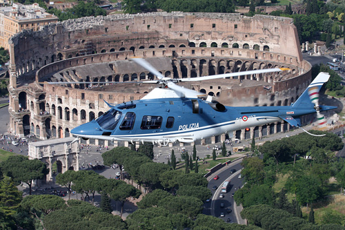 Hélicoptère AW109 de la Police italienne 