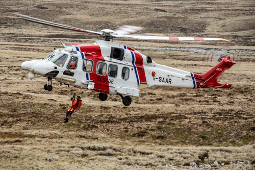 Hélicoptère AW189 G-SAAR, Falklands