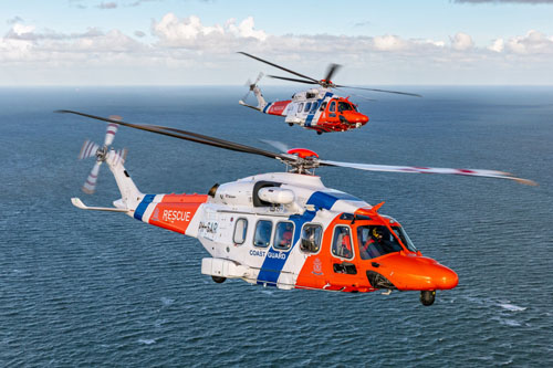 Hélicoptères AW189 SAR Netherlands Coastguard