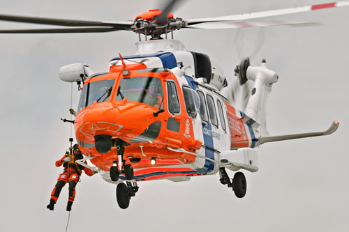 Hélicoptère AW189 PH-NCG SAR Netherlands Coastguard